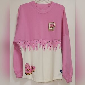 **EXCLNT** Disney World Eats L Large Donut Sprinkles Treats Snacks Spirit Jersey